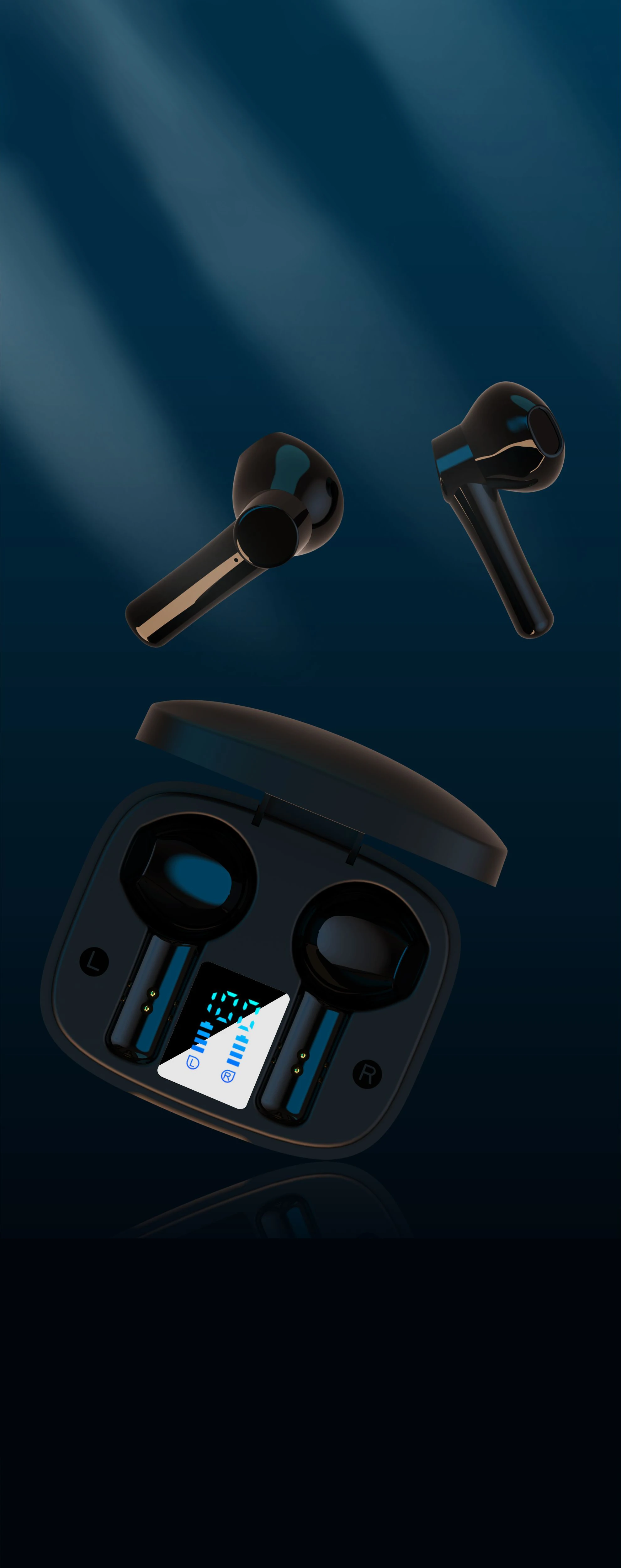 Pro 18 Headphones Wireless Earbuds BT Durable Earphone TWS 5.0 Auriculares Led display with mic sport headset - ANKUX.COM