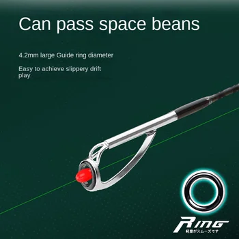 CHEERY Magic Hunter Carbon Road Fishing Rod L Action Quick Adjustment Large Guide Ring Solid Wood Straight Handle Lightweight – Rod – view 4