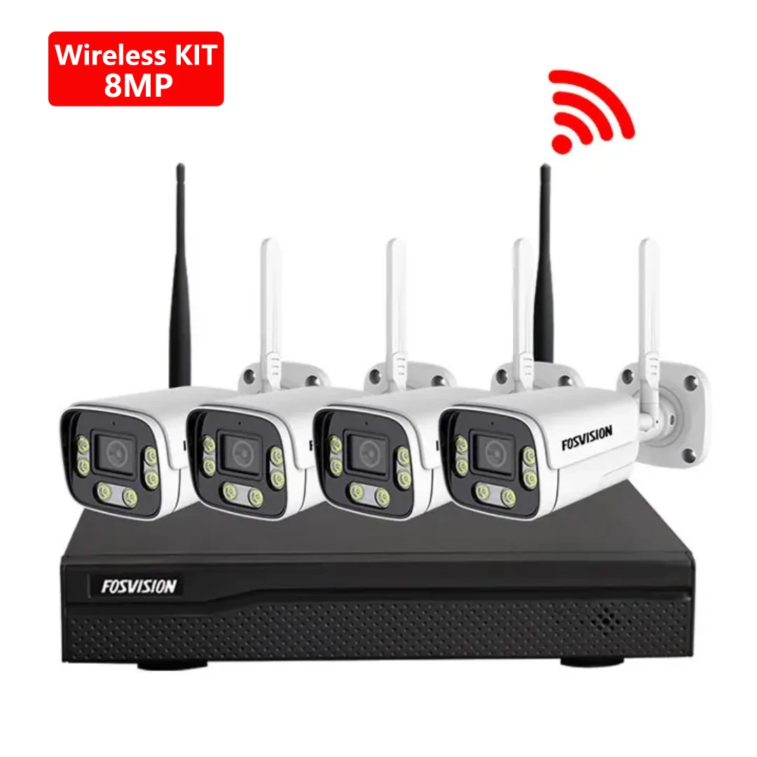 FOSVISION Channel 8MP CCTV Wifi Camera System with NVR
