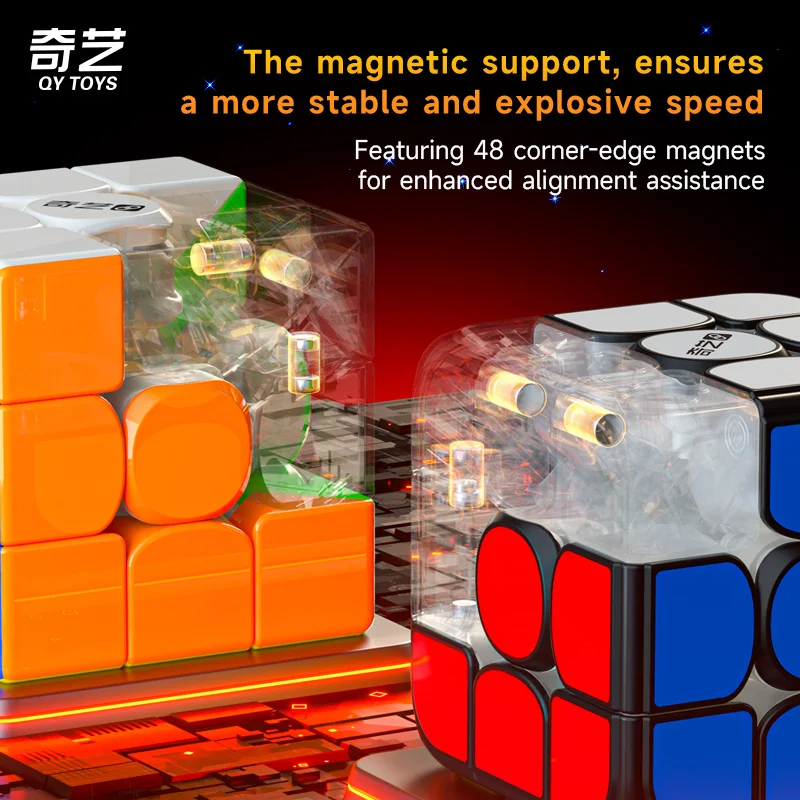 New Design QY TOYS QIYI  Smart Cube Stickerless  Educational Speed Magic Puzzle Cube Toy