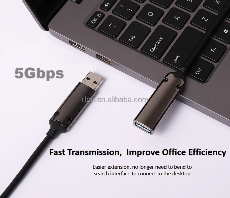 High Speed 5Gbps AOC USB 3.0 Extension Cable Fiber Optic USB Male to Female 5m 10m 20m 30m 50m
