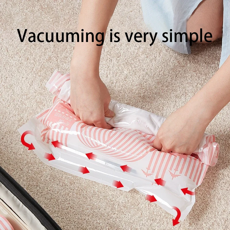 Hot Sale Vacuum Bag Handrolling Packing Compression Bag Clothes Travel Vacuum Storage Bag Buy
