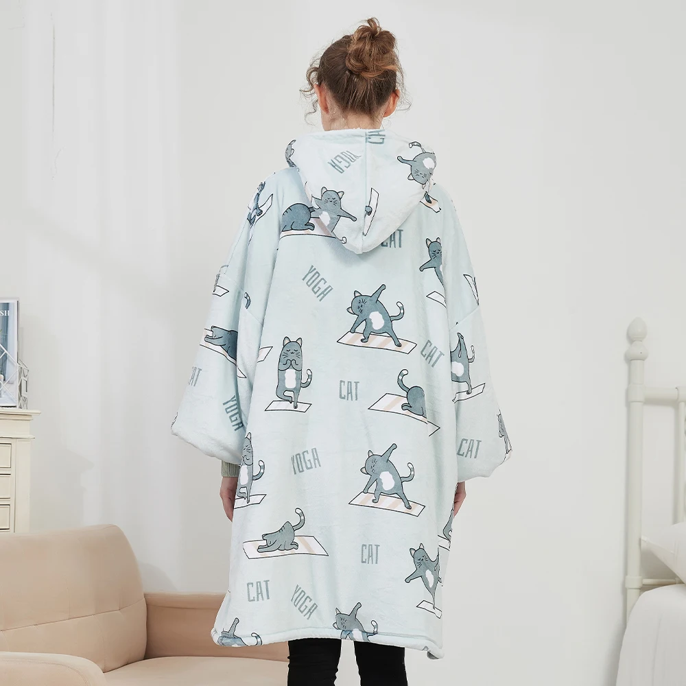 Оригинальная фабричная толстовка с капюшоном принтом фланелевая флисовая большого