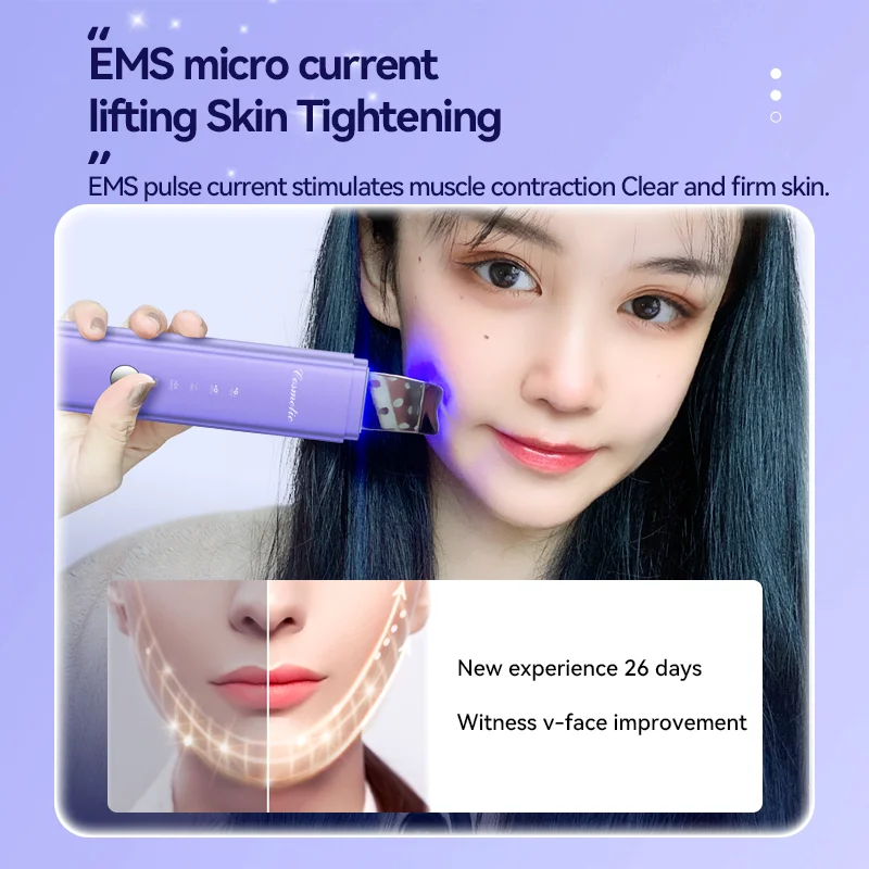 Высокочастотный скребок для лица, многофункциональный инструмент для ухода за кожей, скребок для кожи лица