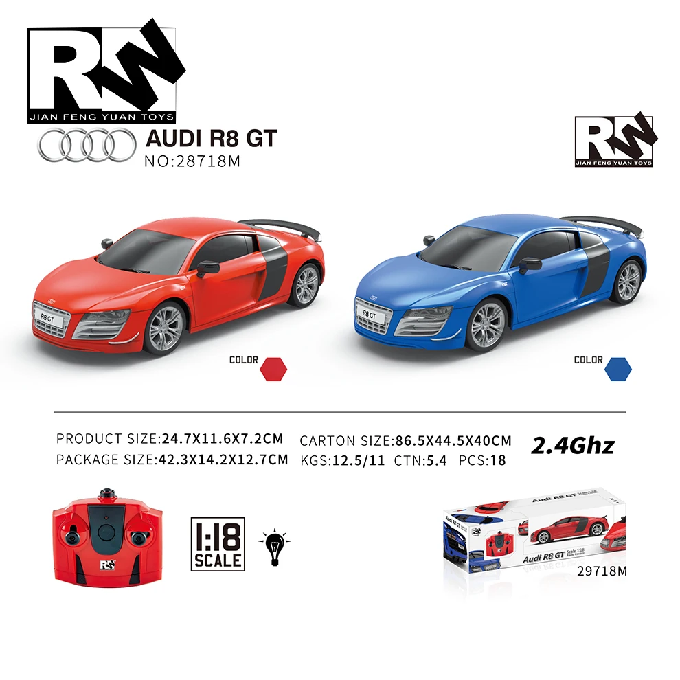 Jianfengyuan 1/18 Scale 27MHZ 4CH Radio Control Authorized Vehicle