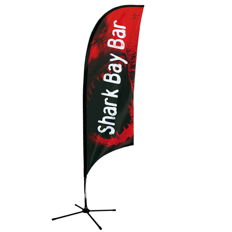 Wind Flying Feather Flag Banner Display Blank Beach Flags