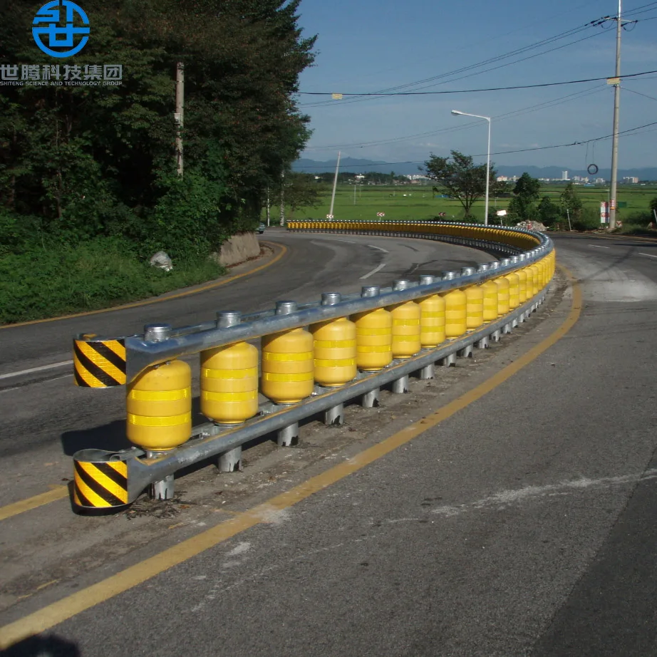Factory Price Road Safely Roller Barriers Single Traffic Crash Barrier Roller Highway Easy Assembled Safety Roller Barrier