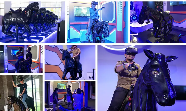 Centro de jogo interno venda quente realidade virtual vr cavalo