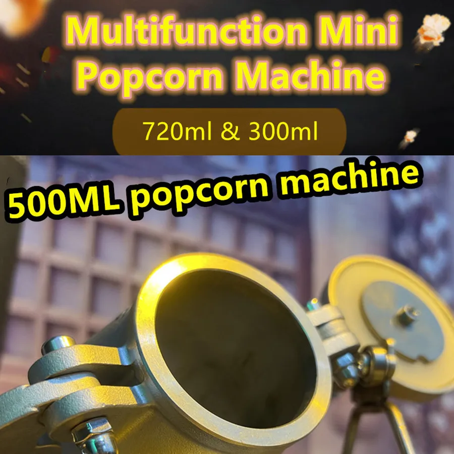 720ml Popcorn Machine Small Manual Rice Puffer Machine for Sale