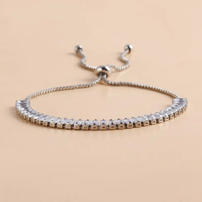 Creative and High-end Crystal Zirconium Necklace New Feminine Adjustable Bracelet and Earring Set Diamond Necklace