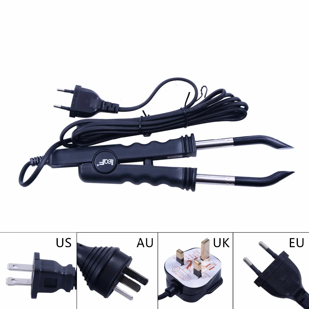 Professional Variable Constant Heat FLAT PLATE Fusion Hair Extension Keratin Bonding Salon Tool Heat Iron Wand