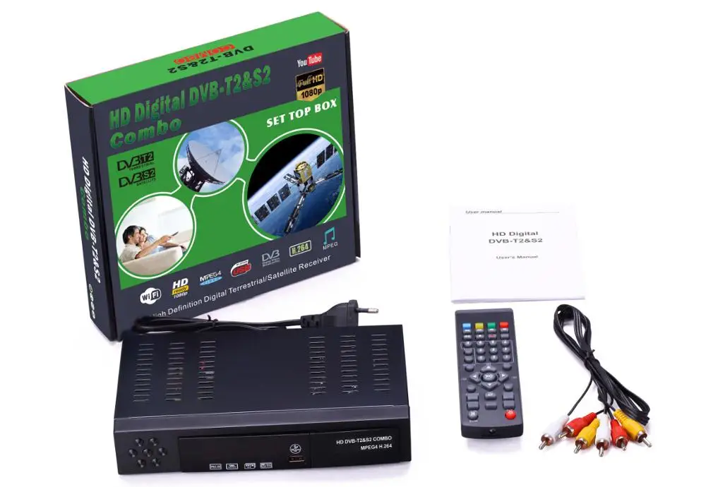Receptor De Satelit AB CryptoBox 752HD, Combo DVB-T2/S2-C