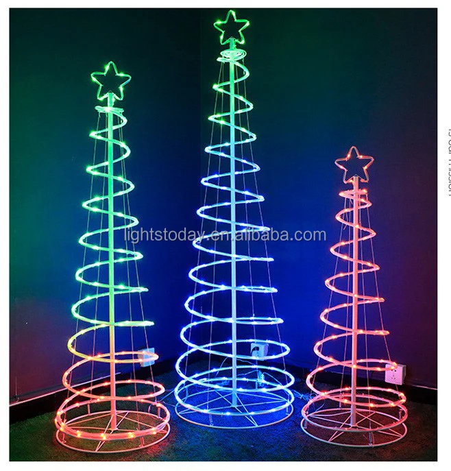 Led Lighted Spiral Christmas Tree Rgb Spiral Tree Light Christmas