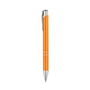Orange rod-round bead black core 10mm