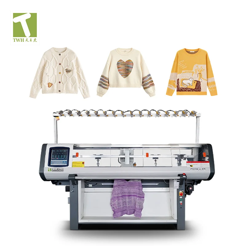 Factory Supplying High Speed Computer Control 1 System 16g 52inch Jacquard  Knitting Machine for Rib Collar and Scarf Flat Knit - China Flat Collar  Knitting Machine, Collar Rib Knitting Machine