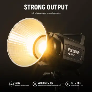 NEEWER FS150B Bi Color COB Bowens Mount Photography Continuous LED Video Light with APP Control detail image