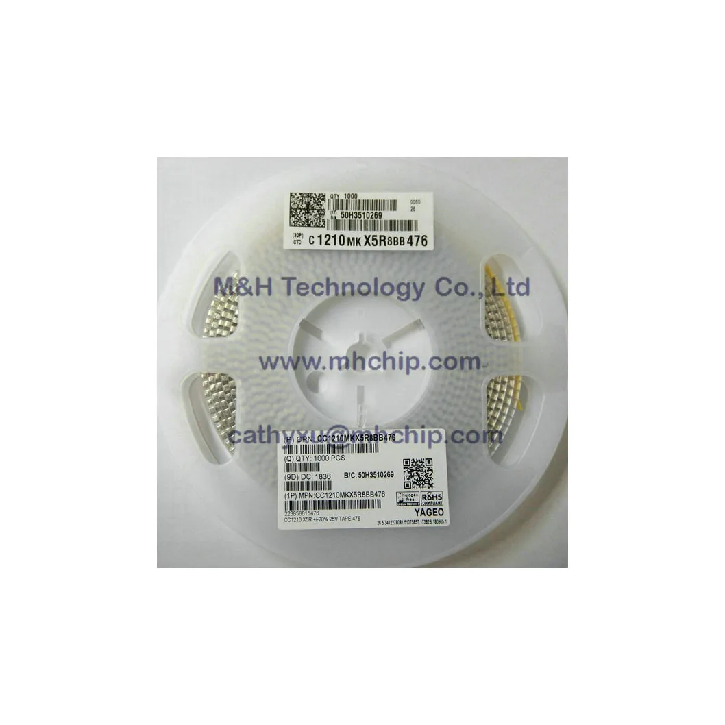 Chip capacitor 47uF 25V 1210 SMD ceramic capacitor 476M 25V