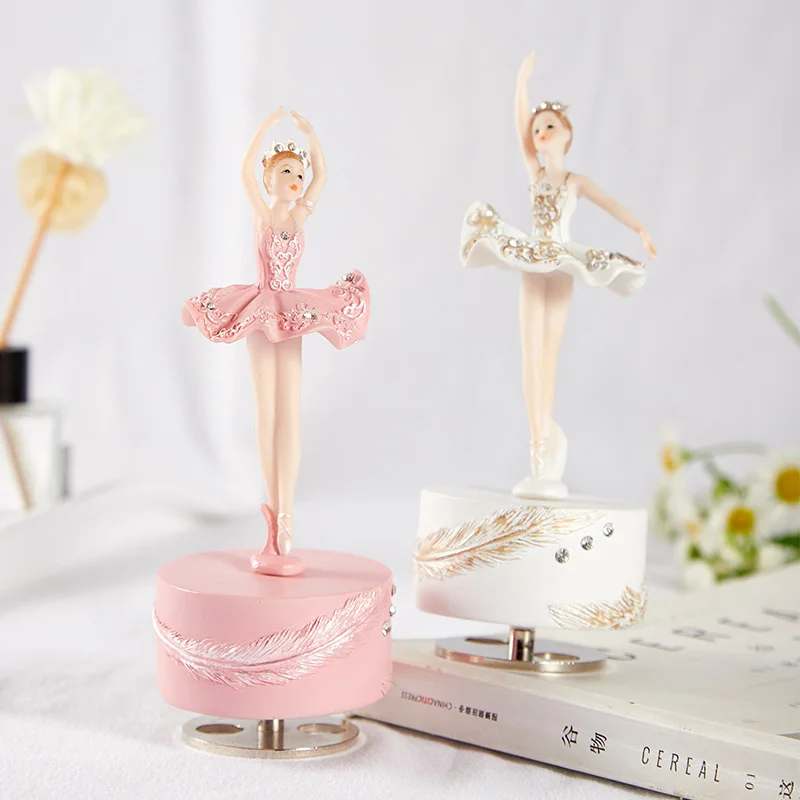 New Style Home Decoration Children Toy Rotating White Pink