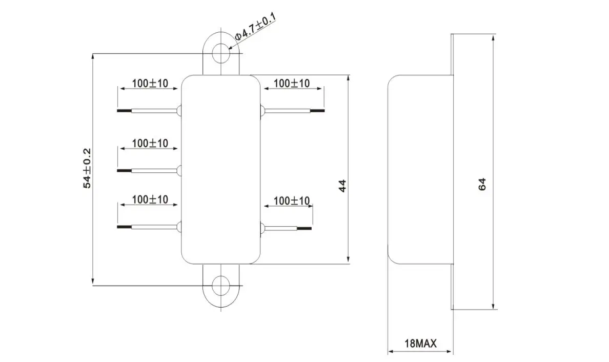 DAA2 Wire installation EMI Filter Power Line Noise Filter CUL CE ROHS