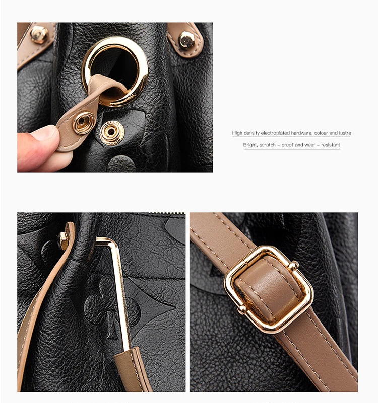 Low MOQ Custom Indentation Designer Handbags Fashion Brands Luxury Handbags for Women Purses and Hand Bag Tote Bag Set