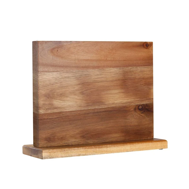 acacia wood knife block