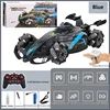 Auto da corsa F1 Spray con telecomando e controller per orologio, blu