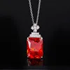 Platinum Bird's Nest cut orange with cross chain