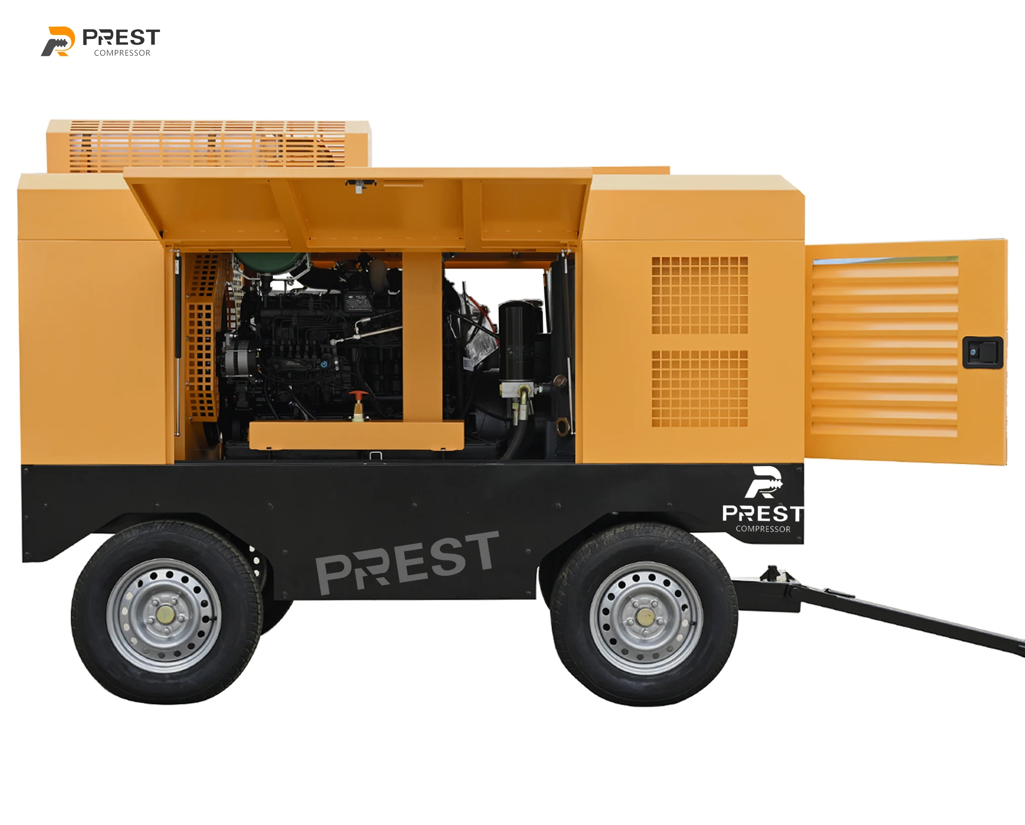 Rigging Compressor 550CFM 13Bar Cummins Diesel Engine Portable Screw Air Compressor ...