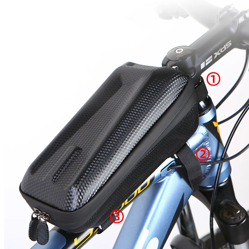 Frame Waterproof Bike Bag Portable Bicycle Riding Storage Large Capacity Bike Front Frame Bags