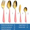 5 piezas Oro Rosa
