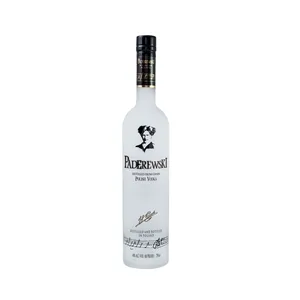 Own Label Brand Custom Private Label Frosted Wine Glass Bottles Alcoholic Beverage Vodka