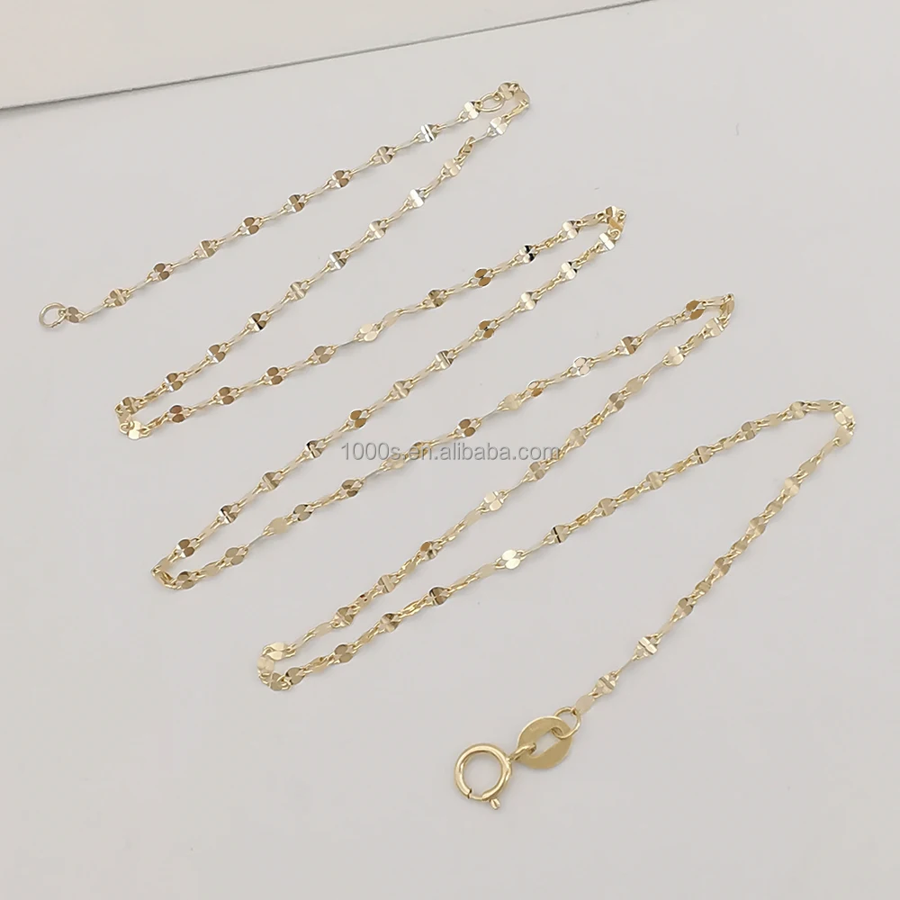 Lip Chain Jewelry Chain Customized Fine Jewelry Wholesale Gold Factory