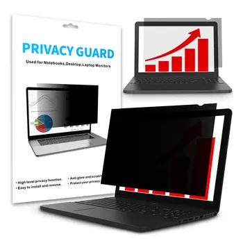 Black Frame Anti Spy Anti Glare Removable Privacy Filter for Macbook Air / Pro Retina 15.4 inch Laptop Privacy Screen Protector