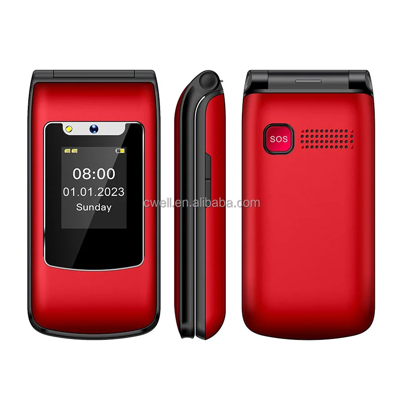 Uniwa F248l Double Screen 4g Volte Flip Keypad Mobile Phone With Sos