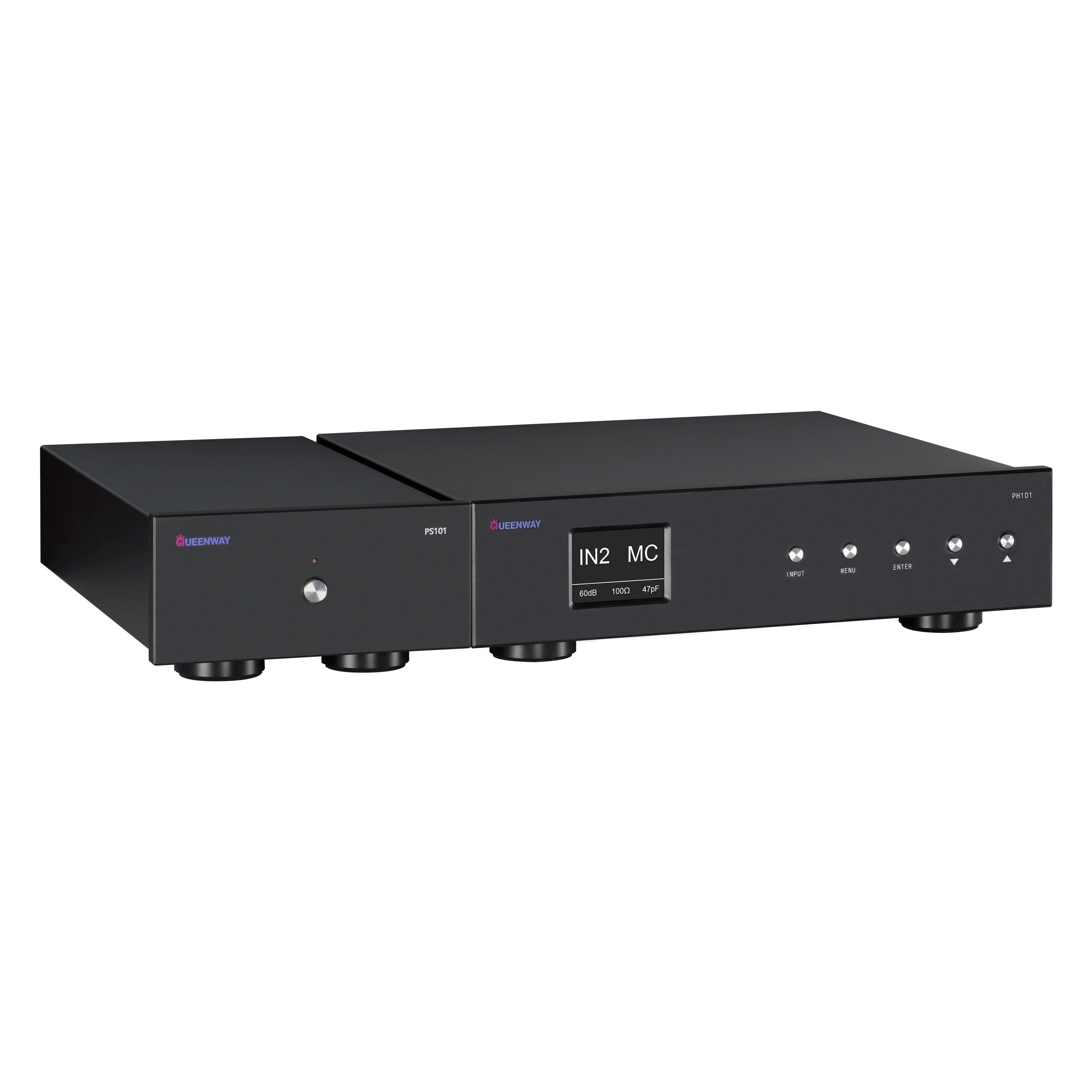 Queenway PH101/PS101 Split Power Supply Tube Phono Amplifier