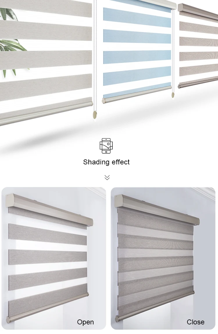 Electric Window smart home Shades voice app remote control automatic roller blind motorized shutter blackout  zebra blinds