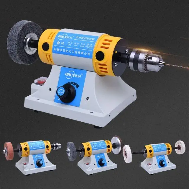 TEBAK Belt Sander Desktop Multifunctional Engraving Machine Table Grinder Grinding Woodworking Metal Jade Polishing Machine