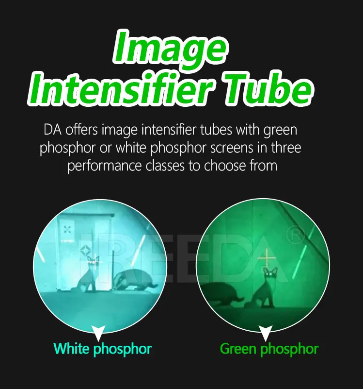 IREEDA Gen 2+ IIT Image Intensifier Tube, 8000-20000 Luminance Gain ...