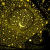Veilleuse Petite Lune Étoile + Guirlande Lumineuse + Pile - Boîte Couleur