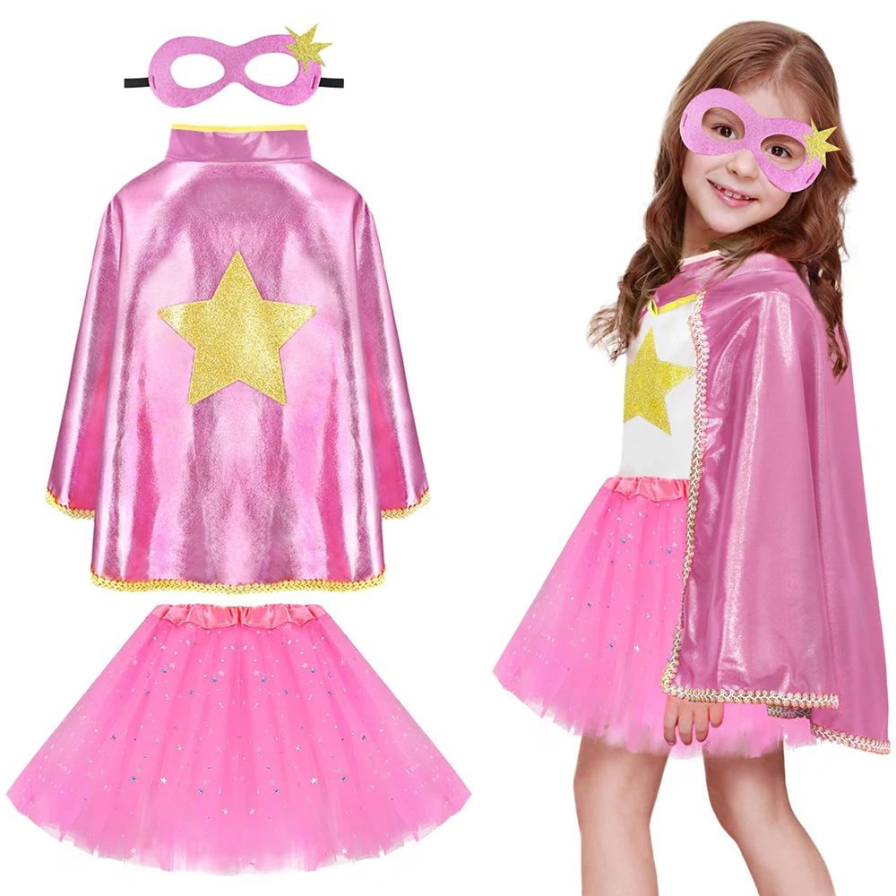 princess superhero dress up Princess Warrior Superhero Costume Set Kids / Cape Only