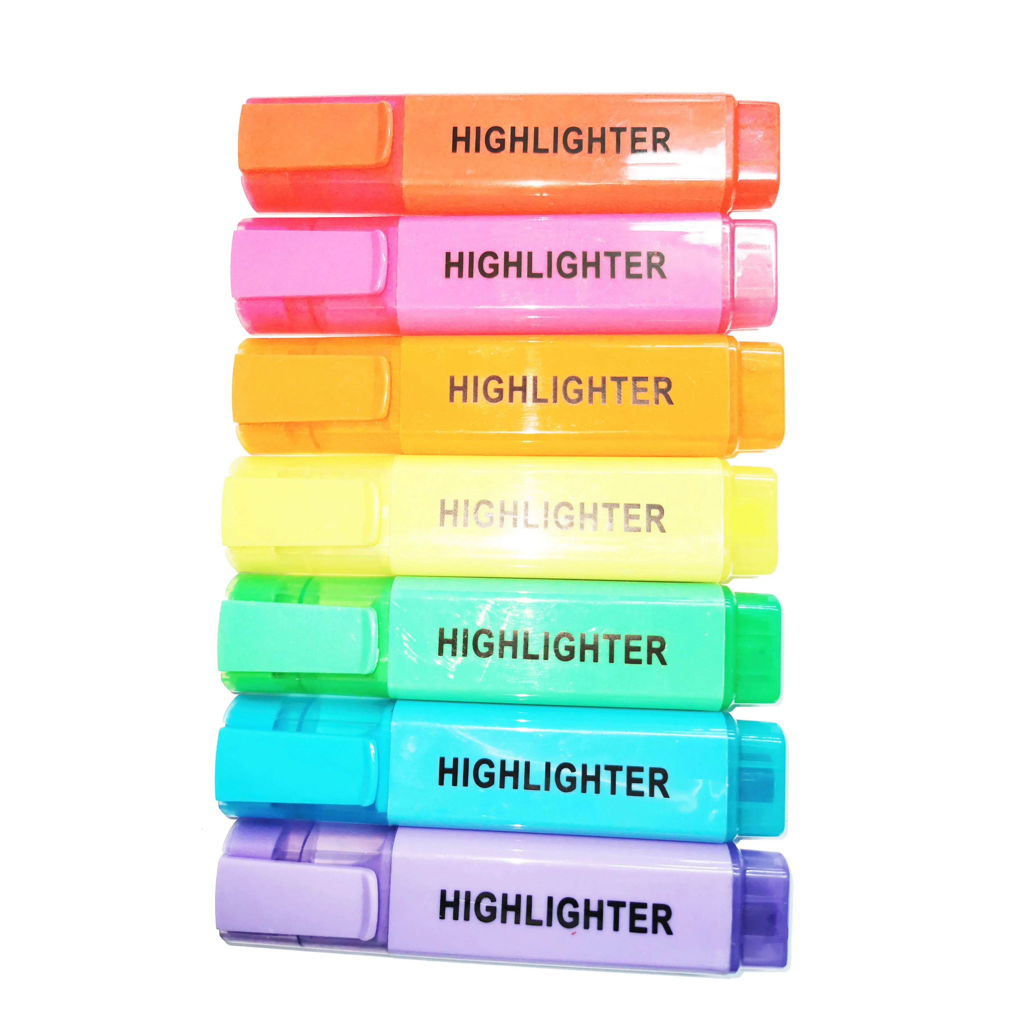 promotional pastel highlighter marker pens with custom logo