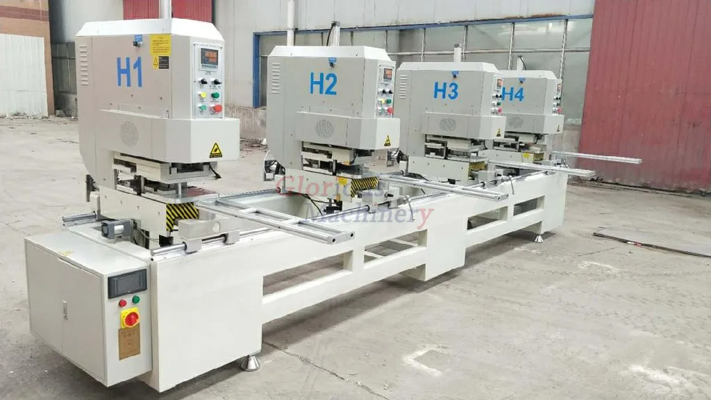 Four Head Welding PVC window making Machines