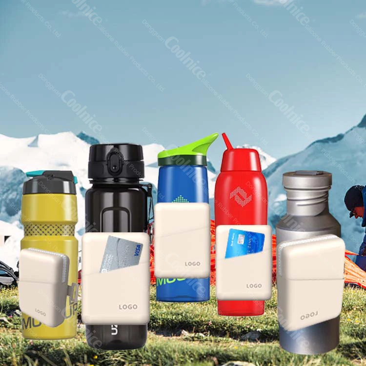 2023 Factory Supply Silicon Water Bottle Pouch For Cup Gym Accessories