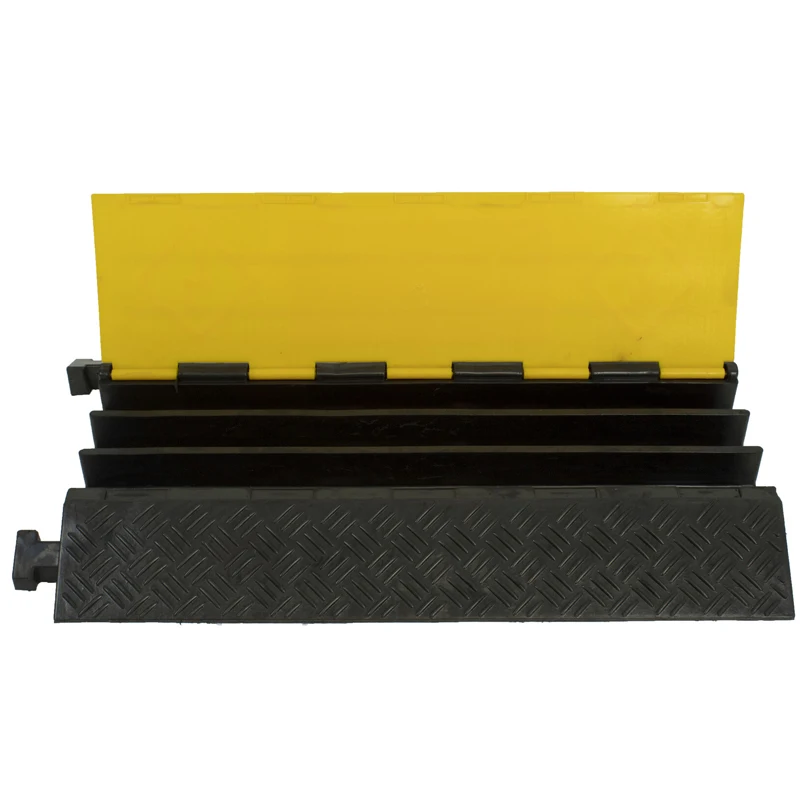 Good Price Waterproof 3 Channel PVC Jacket Cover Wire Hose Ramps Speed Bump Safety Hump Rubber Cable Protector