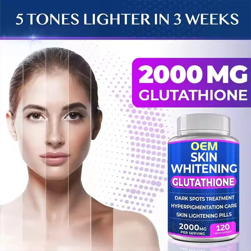 Glutathione Capsule Korean Thailand L-Glutathione Collagen Vitamin C Whitening 500000mg 2000mg Halal HACCP Private Label Glutathione Capsule Korean Thailand L-Glutathione Collagen Vitamin C Whitening 500000mg 2000mg Halal HACCP Private Label