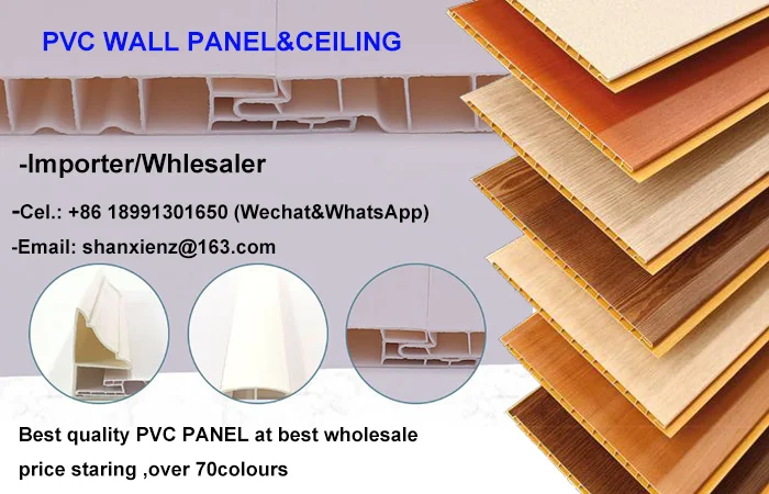False Plastic Ceiling Design PVC Panels for Decoration