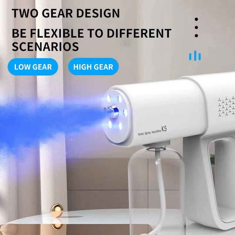 Handheld Wireless Rechargeable Atomizer Large Capacity Electric Adjustable Nozzle Air Freshener Sprayer Fogger Machine for Home