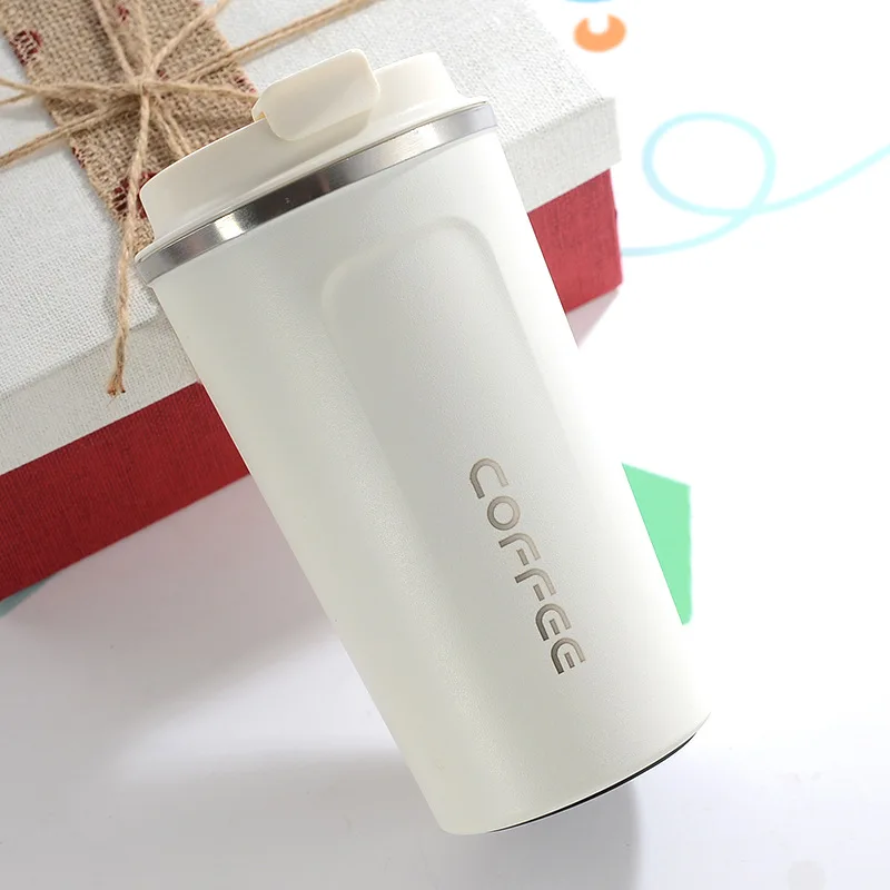 380ml/510ml 304 Stainless Steel Milk Tea Coffee Mug Leak-proof Thermos Mug  Travel Thermal Cup Vacuum Insulated Bottle For Gifts - Mugs - AliExpress