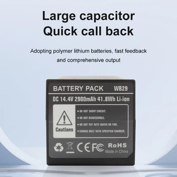 WB29 WB-29 14.4V 2900mAh Battery for AD200 AD200pro TTL 2.4G X System All-in-One Powerful Outdoor Flash detail image
