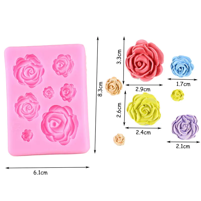 Sugarcraft Candy Clay Chocolate Gumpaste Moulds Rose Flower Silicone Molds  Wedding Cupcake Topper Fondant Cake Decorating Tools - Buy Rose Flower Silicone  Molds,Cake Tools Molds 2020,Candy Clay Chocolate Gumpaste Moulds Product on